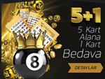 VD tombala'dan 5 kart alana 1 kart hediye!